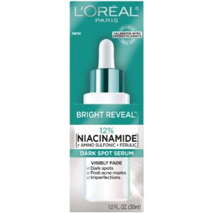 Alternative view of L'Oréal Paris Bright Reveal Dark Spot Face Serum, with 12% Niacinamide + Ferulic + Amino Sulfonic Acids, 30ml