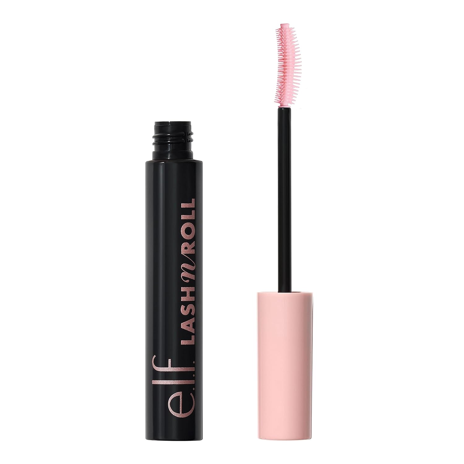 e.l.f. Lash 'N Roll Mascara, Curling Mascara For Visibly Lifted Lashes, Lifts & Separates Lashes. Long-Lasting Formula, Vegan & Cruelty-Free, Pitch Black (Online Only)