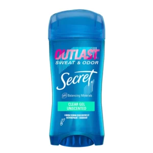 Secret Outlast Clear Gel Antiperspirant & Deodorant for Women Unscented - 2.6oz (Packaging may vary)