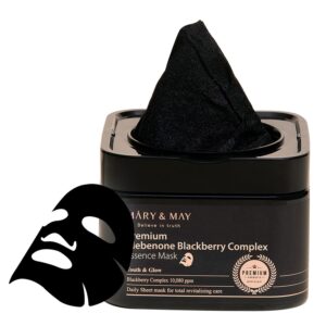 Mary & May Premium Idebenon Blackberry Complex Ampoule Mask 20ea