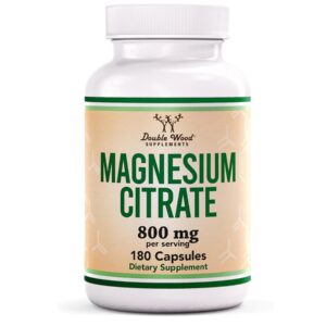 Double Wood Magnesium Citrate, 180 Capsules