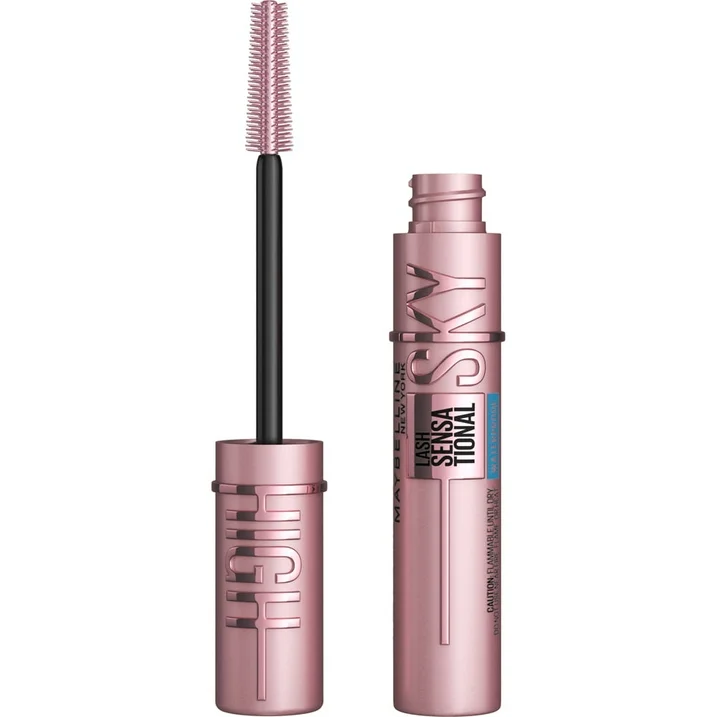 Maybelline Lash Sensational Sky High Waterproof Mascara, Very Black, 802