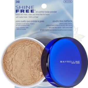 Maybelline New York Shine Free Oil-Control Loose Powder, Medium, 0.7 oz.