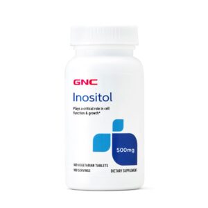 GNC Inositol 500 MG - 100 Vegetarian Tablets (100 Servings)