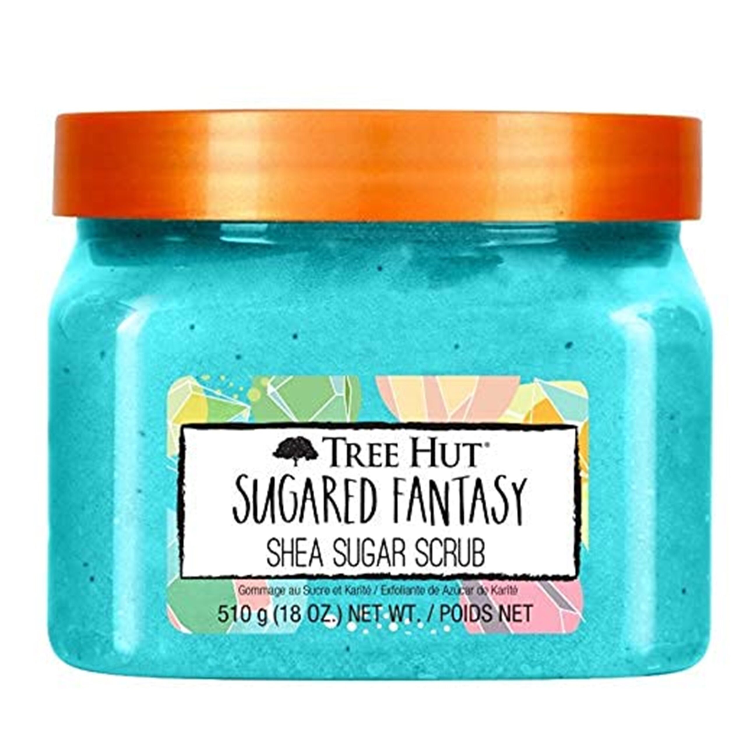 Tree Hut Sugared Fantasy Shea Sugar Scrub 18 Oz, Ultra Hydrating and Exfoliating Scrub
