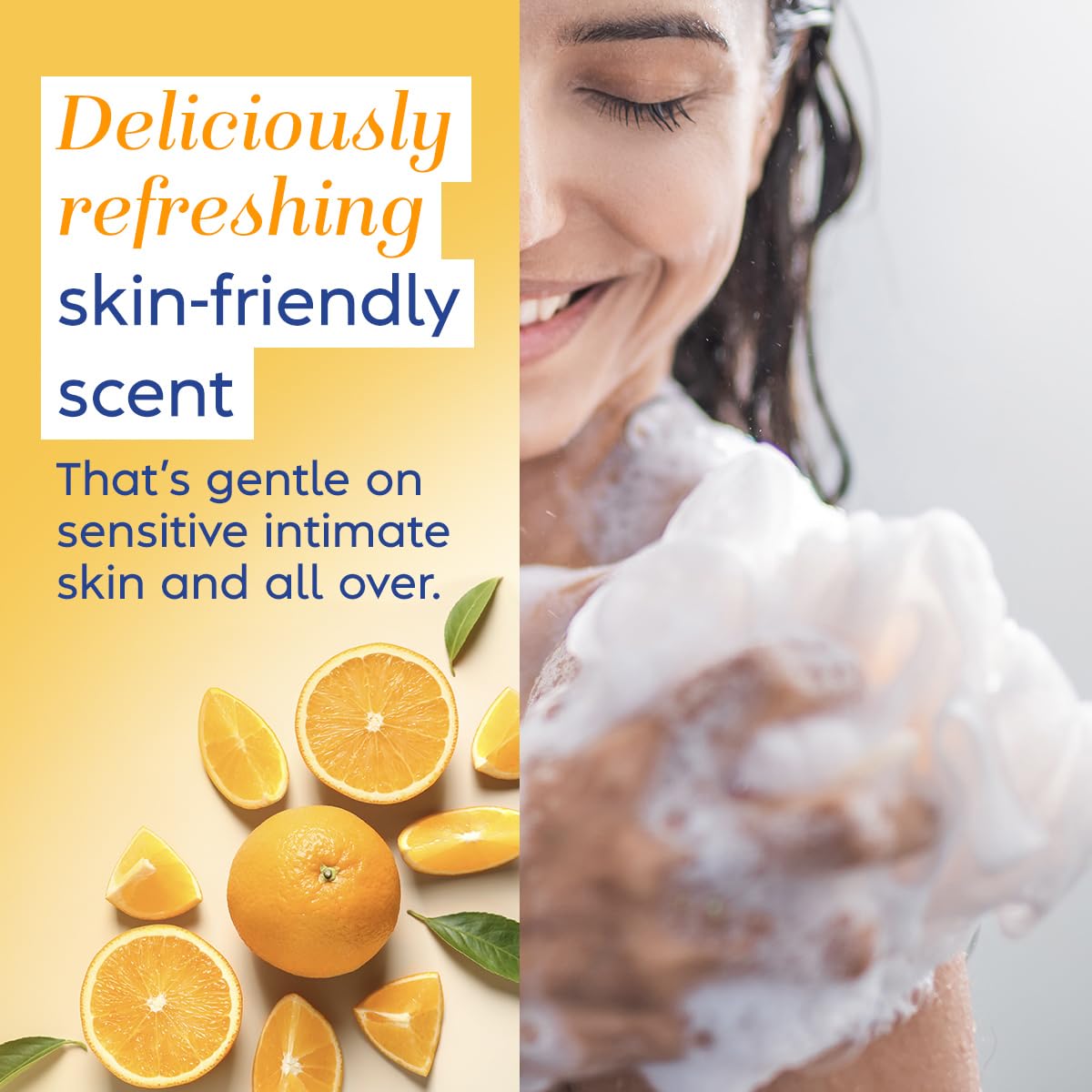 Vagisil Feminine Wash for Intimate Area Hygiene, Scentsitive Scents, pH Balanced and Gynecologist Tested, Citrus Paradise, 12 oz - Image 7