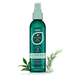 HASK Invigorating TEA TREE OIL & Rosemary 5-in-1 Leave In Spray 6oz