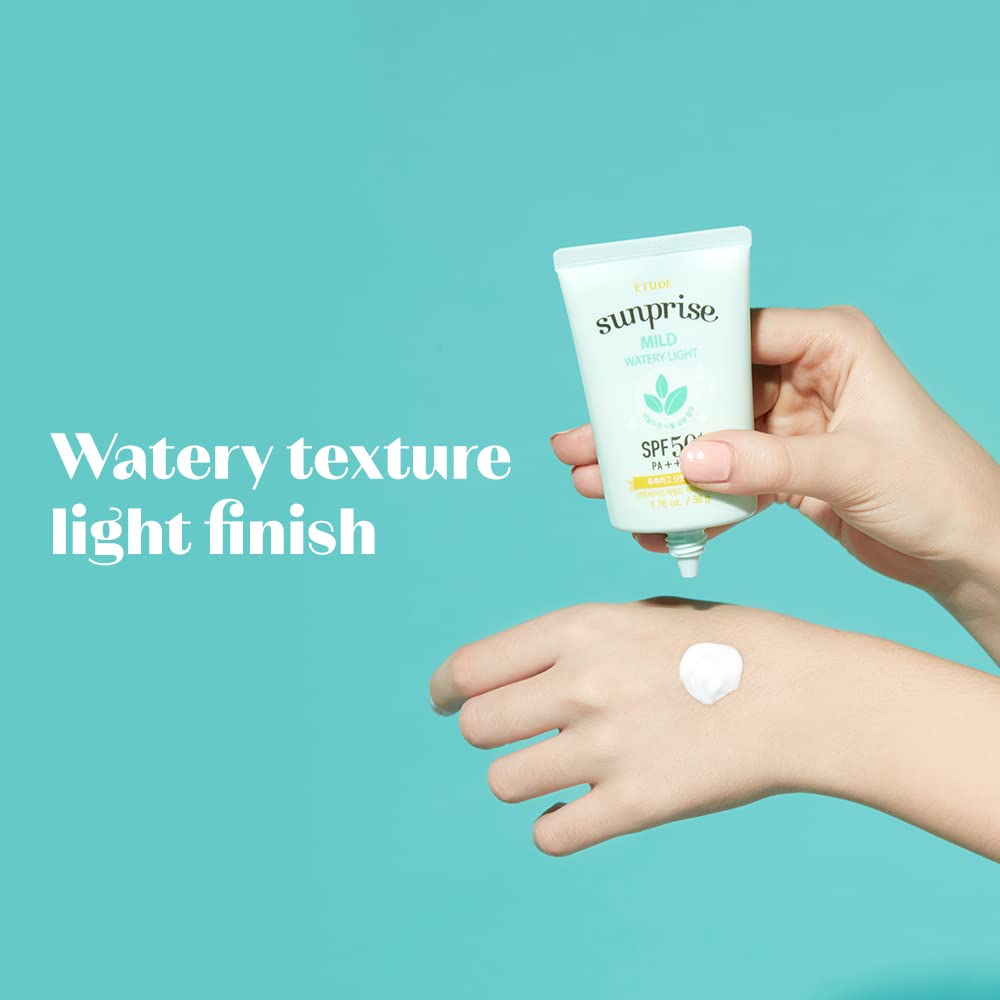 ETUDE Sunprise Mild Weightless Watery Light Texture SPF50+/PA+++ 1.7 fl. Oz (50ml) - Image 4
