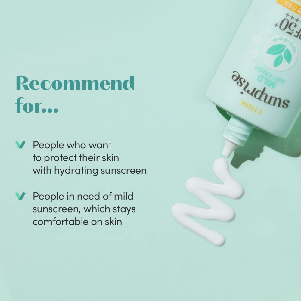 ETUDE Sunprise Mild Weightless Watery Light Texture SPF50+/PA+++ 1.7 fl. Oz (50ml) - Image 6