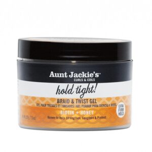 Aunt Jackie's Curls & Coils Braid + Twist Collection Hold Tight Braid & Twist Gel with Extra Firm Hold, 7.5 oz  (Online Only)