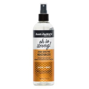 Aunt Jackie's Curls & Coils Braid + Twist Collection Oh So Strong Shine Boosting Moisturizer, 12 fl oz (Online Only)