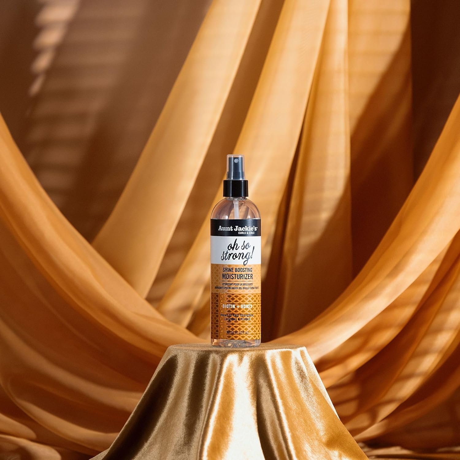 Aunt Jackie's Curls & Coils Braid + Twist Collection Oh So Strong Shine Boosting Moisturizer, 12 fl oz (Online Only) - Image 4