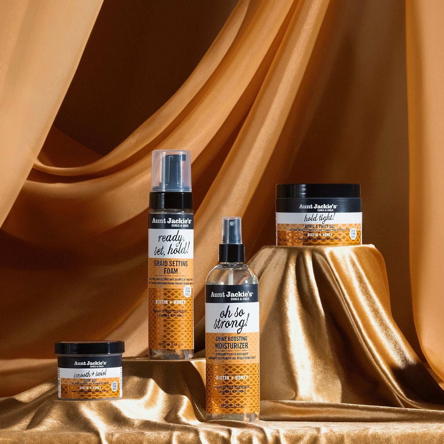 Aunt Jackie's Curls & Coils Braid + Twist Collection Oh So Strong Shine Boosting Moisturizer, 12 fl oz (Online Only) - Image 6