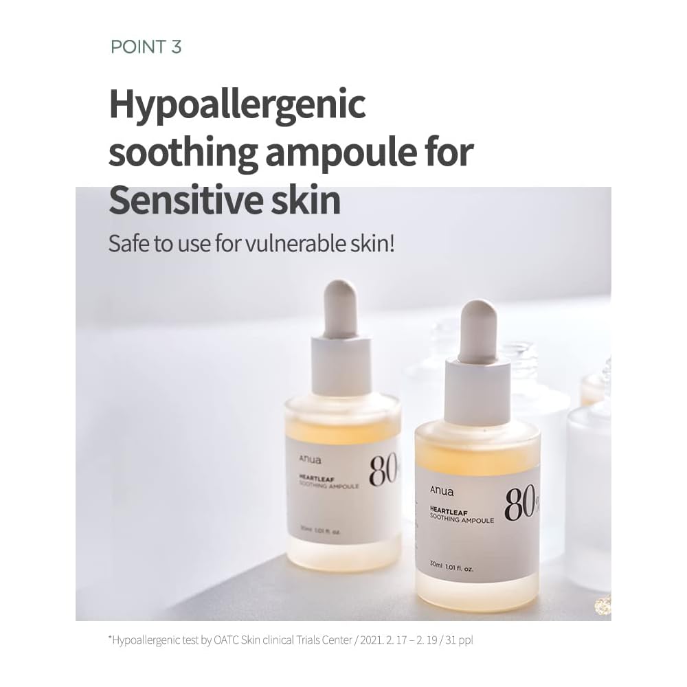 ANUA Heartleaf 80% Soothing Ampoule 30 ml - Image 7