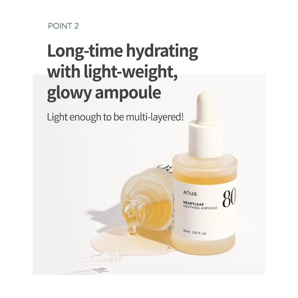 ANUA Heartleaf 80% Soothing Ampoule 30 ml - Image 6