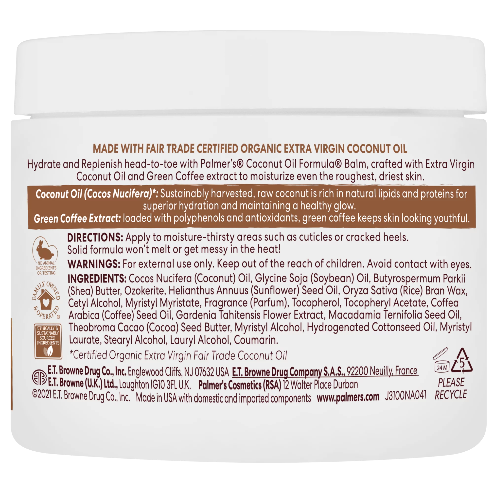 Palmer's Coconut Oil Formula Body Balm, 3.5 oz. - Image 3