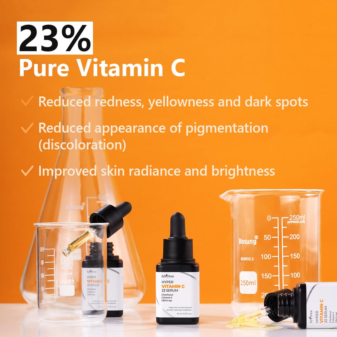 ISNTREE Hyper Vitamin C 23 Serum 20ml | Vitamin E | Panthenol | Even Skin Tone - Image 4