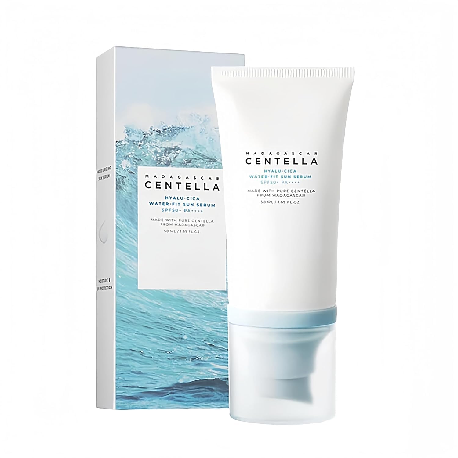 Skin1004 Madagascar Centella Hyalu-Cica Water-Fit Sun Serum SPF50+ PA++++ 50ml (Online Only) - Image 3