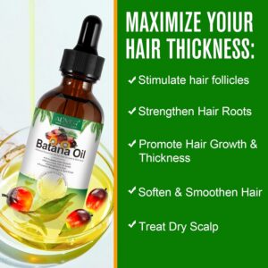 Alternative view of ALIVER Batana Oil for Hair Growth, Batana Oil Organic Cold Press, 100% Natural Batana Hair Oil