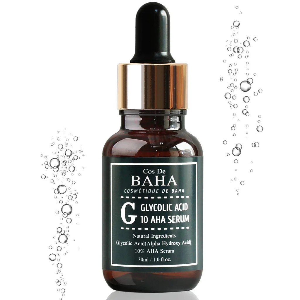 Cos De BAHA Glycolic Acid 10% Peel Serum for Facial-Face Peel for Acne Scars + AHA Alpha Hydroxy Acid for Tone it up + Wrinkles and Lines Reduction + Healthy Radiant Skin + Peel Off Face Masks, 1oz - Image 7