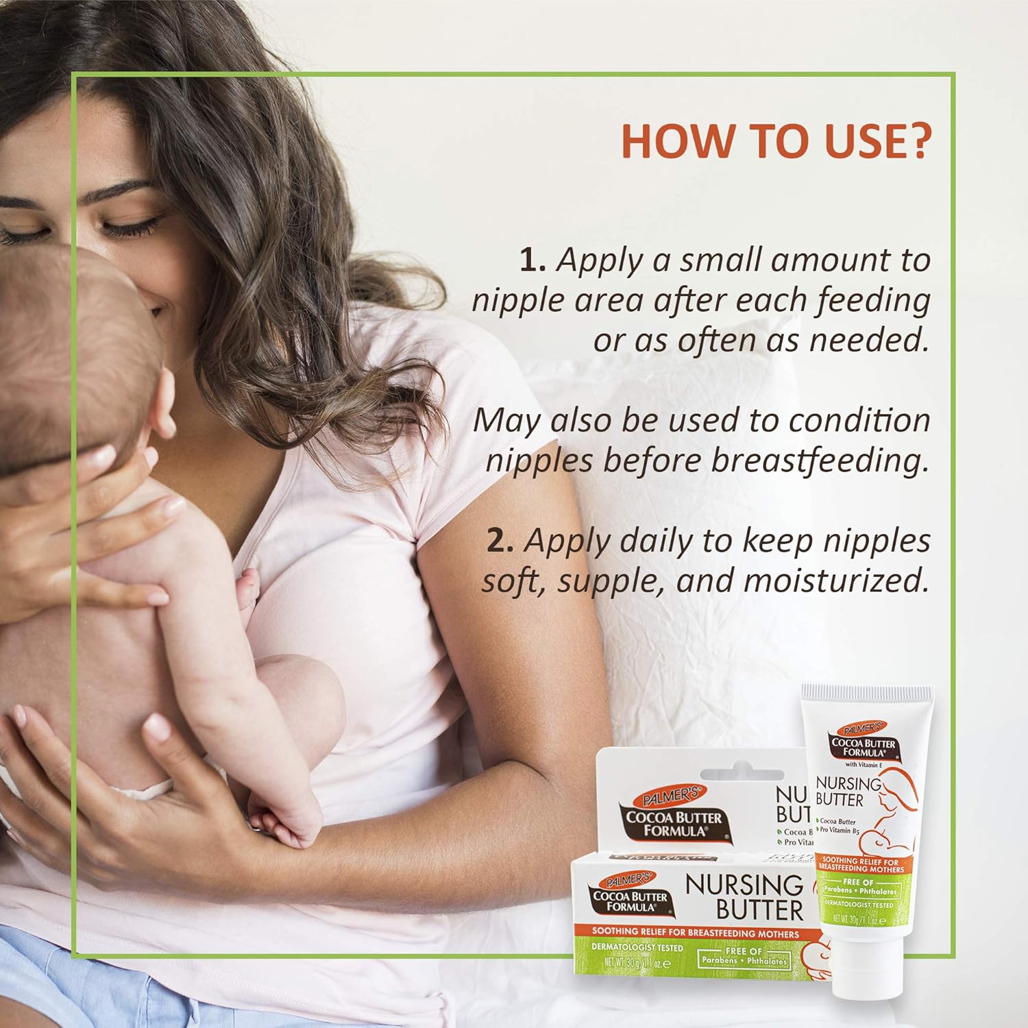 Palmer's Cocoa Butter Formula Nursing Butter, 1.1 Ounce - Image 6