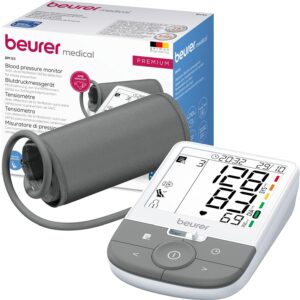 Beurer BM53 Automatic Blood Pressure Monitor, Clinically Validated Blood Pressure Machine with Arrhythmia & AFib Detection for Stroke Prevention