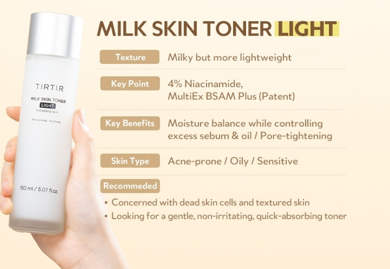 TIRTIR Milk Skin Toner Light, 150ml - Image 4
