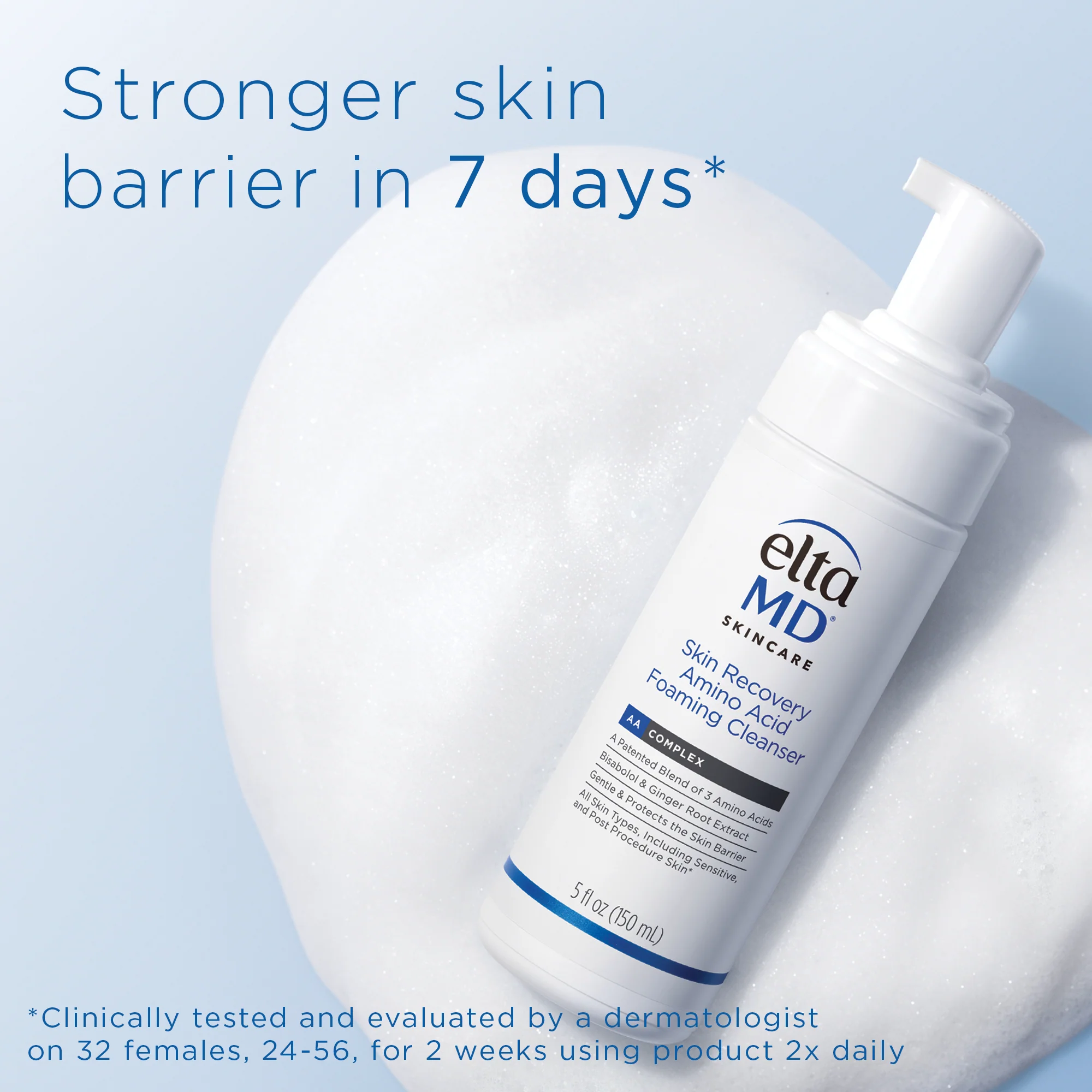 EltaMD Skin Recovery Amino Acid Foaming Cleanser 5oz - Image 2