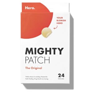 Hero Mighty Patch Original - Hydrocolloid Hero Acne Pimple Patch Spot Treatment (24 count)