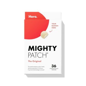 Hero Mighty Patch Original - Hydrocolloid Hero Acne Pimple Patch Spot Treatment (36 count)