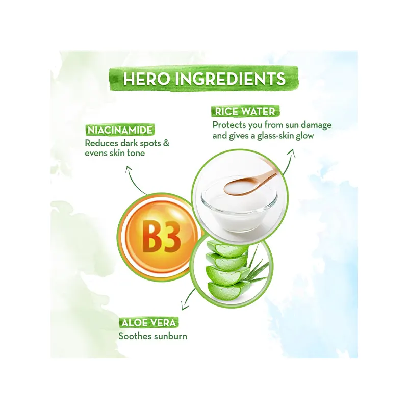 mamaearth Rice Water Dewy Sunscreen 50g - Image 4