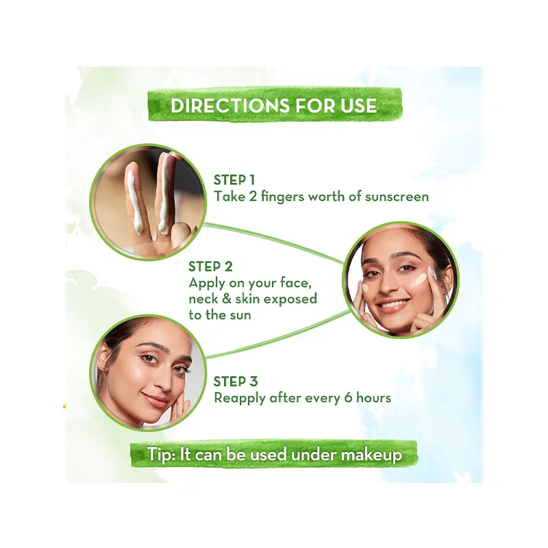 mamaearth Ubtan Detan Sunscreen With Turmeric & Saffron 50g - Image 4