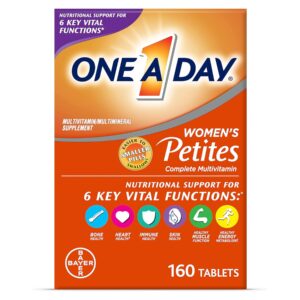 One A Day Women’s Petites Multivitamin,Supplement with Vitamin A, C, D, E and Zinc for Immune Health Support, B Vitamins, Biotin, Folate (as folic acid) & more,Tablet, 160 count