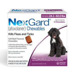 NexGard Flea & Tick Chewables for Dogs 24.1 - 60.0 Lbs
