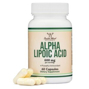 Double Wood Alpha Lipoic Acid 600mg per Serving, 60 Capsules