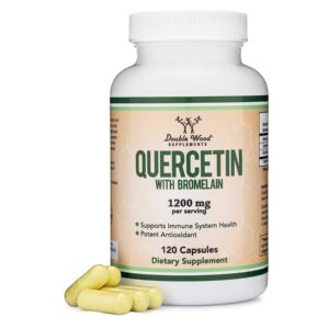Double Wood Quercetin with Bromelain - 120 Count (1,200mg Servings)