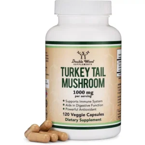 Double Wood Turkey Tail Mushroom - 120 x 500 mg capsules