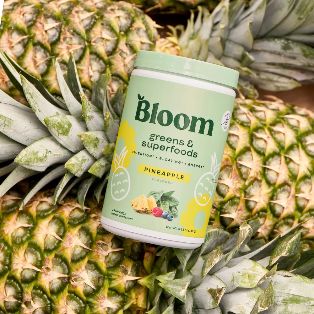 BLOOM NUTRITION Greens and Superfoods Powder - Pineapple - 25ct - Image 4