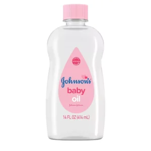 Johnson's Baby Body Pure Mineral Oil, Gentle & Soothing Massage Oil for Dry Skin - Original Scent - 14 fl oz