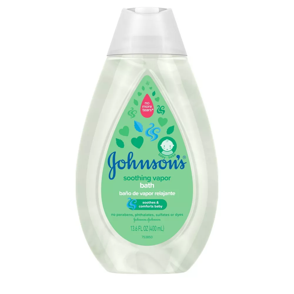 Johnson's Baby Vapor Bath, Soothing Aromas to Relax and Comfort Babies, Hypoallergenic - 13.6oz