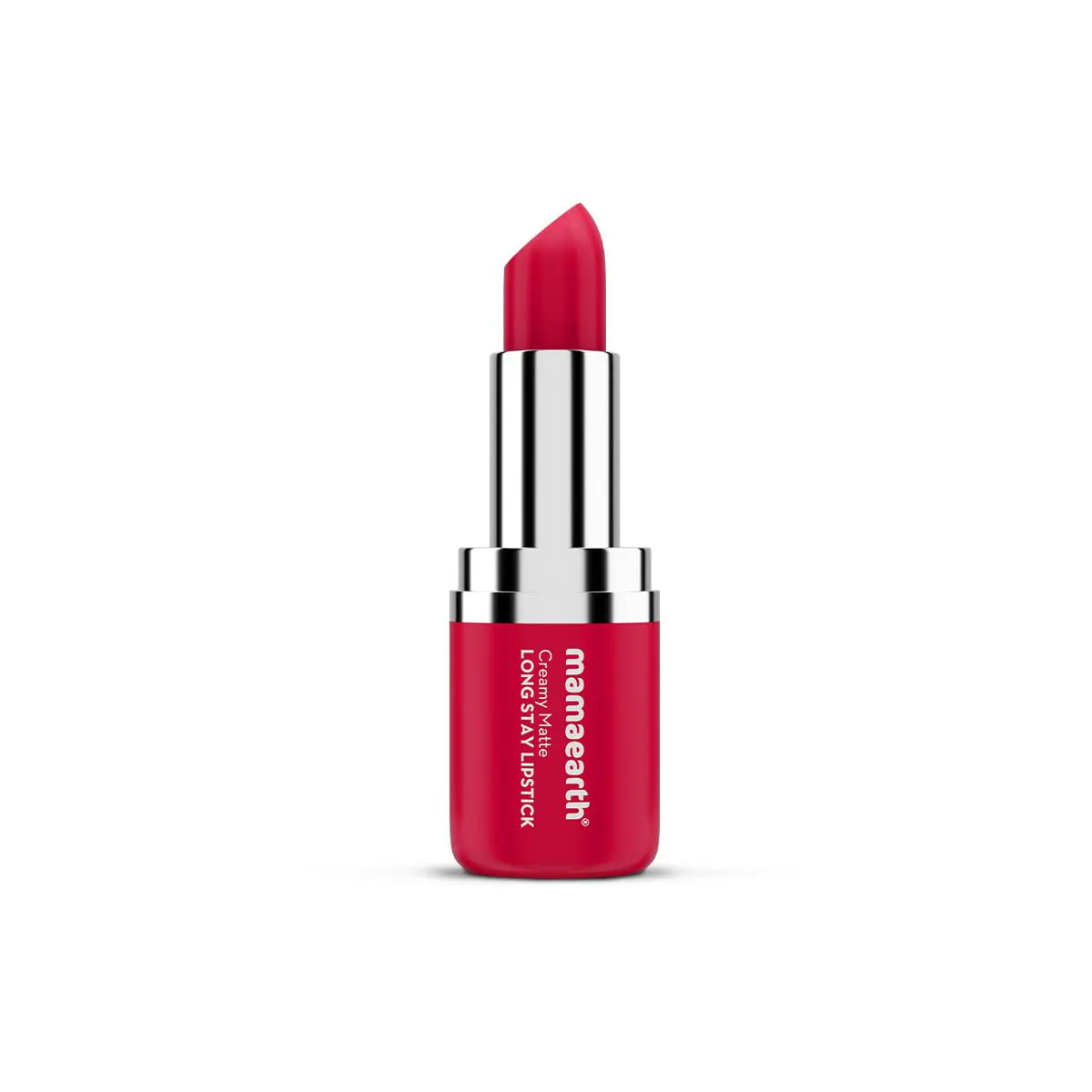 mamaearth Creamy Matte Long Stay Lipstick – Tulip Magenta – 4.2g - Image 4