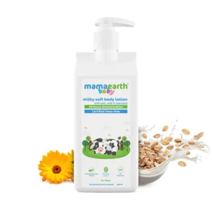 mamaearth Milky Soft Body Lotion with Oats, Milk & Calendula – 400 ml