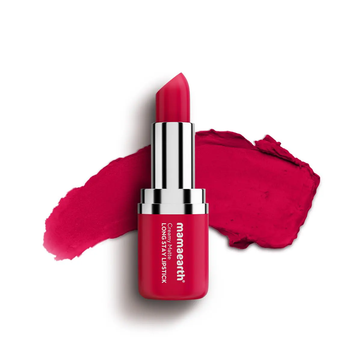 mamaearth Creamy Matte Long Stay Lipstick – Tulip Magenta – 4.2g