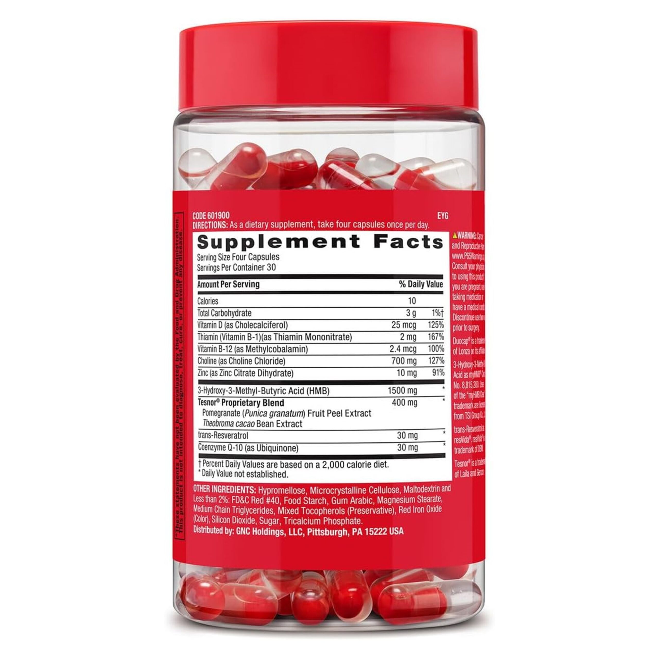 GNC Mega Men Ultra Testosterone | Free & Total Test Booster | 120 Count - Image 4