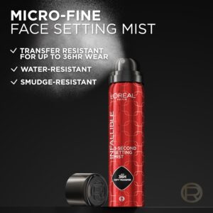 Alternative view of L'Oreal Paris Infallible 3-Second Setting Spray Mist, Microfine Mist for up to 36HR Wear, Clear, 1.76 Fl Oz