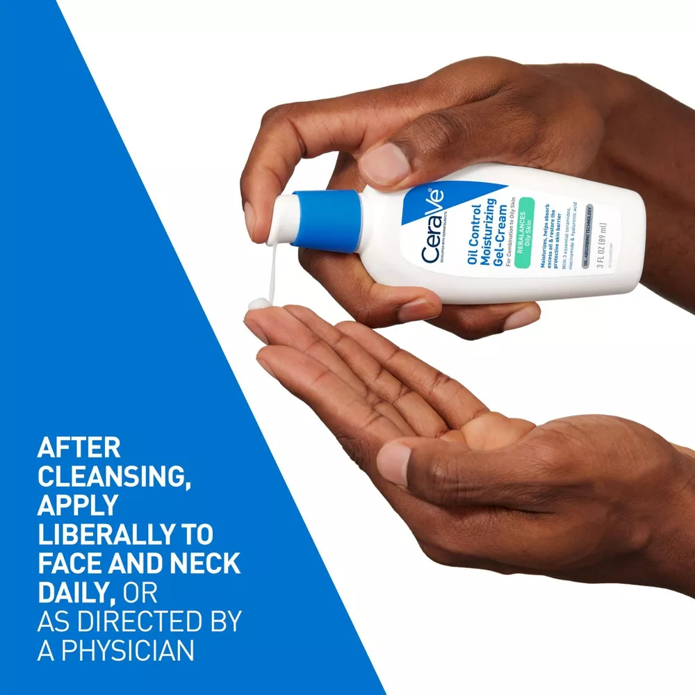 CeraVe Oil Control Face Gel Cream - 3 fl oz - Image 6