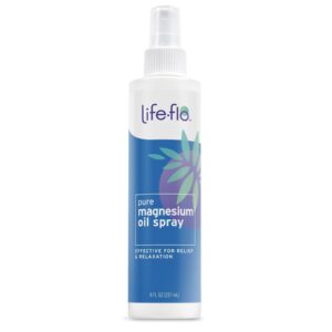 Life-Flo Pure Magnesium Oil | 100% Pure Magnesium Chloride Spray from Ancient Zechstein Seabed 8 oz