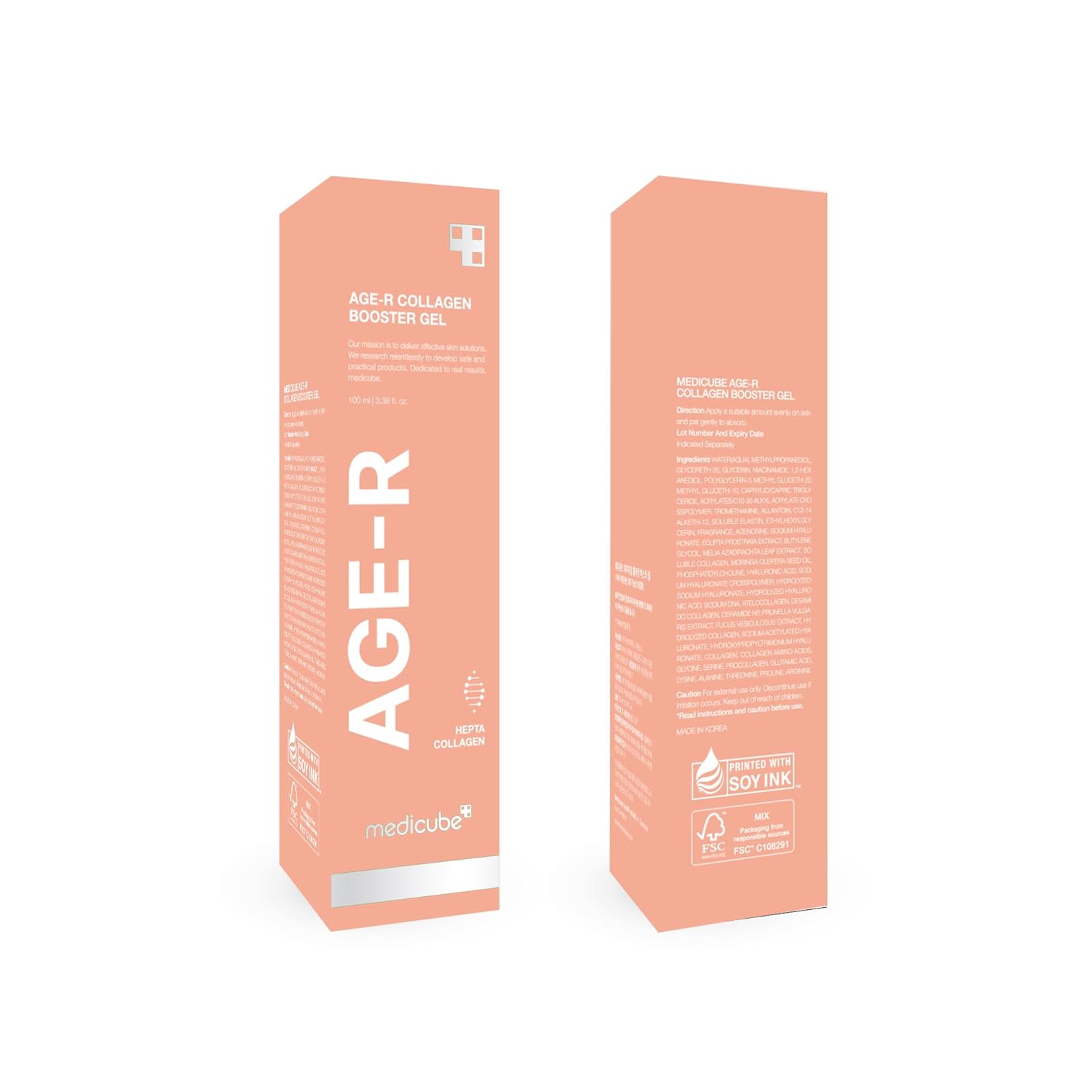 Medicube Age-R Collagen Booster Gel Serum for Skin Care Devices - Filled With Collagen Radiance Capsules - Visible Skin Elasticity and Moisturizing Care 3.38oz - Image 6