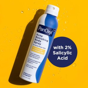 Alternative view of PanOxyl Acne Banishing Body Spray with 2% Salicylic Acid, Pimple Treatment Spray to Clear Stubborn Breakouts, 360-Degree Spray Nozzle, Skin-Brightening Niacinamide, Vitamin C, Witch Hazel, Aloe, 6 Oz