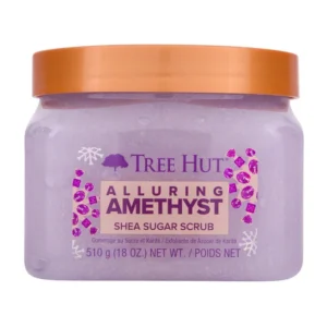 Tree Hut Alluring Amethyst Shea Sugar Exfoliating and Hydrating Body Scrub, 18 oz